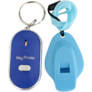 LED Schlüsselfinder blau mit Pfeife