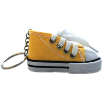 Schlüsselanhänger-Schuh gelb