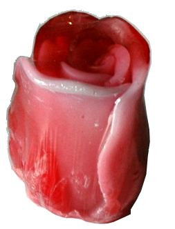 Handgefertigte Rosenseife "rot"