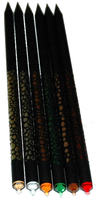 Bleistift mit Swarovskistein und Tropfendruck