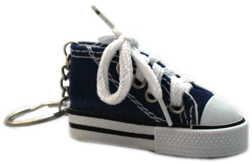 Schlüsselanhänger-Schuh marineblau