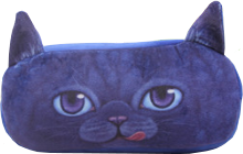 Federmappe Katze blau