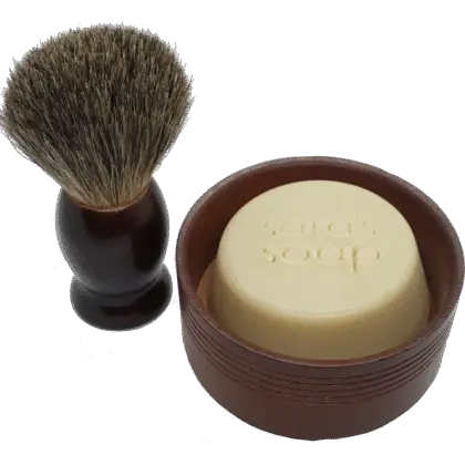 Rasierseife, -Pinsel & -Schale