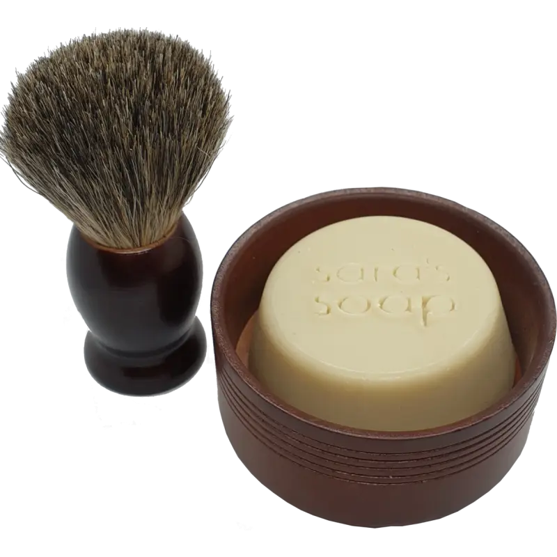 Rasierseife, -Pinsel & -Schale