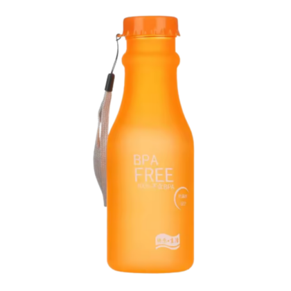 Trendige Trinkflasche "frosted" - orange