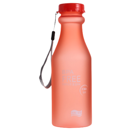 Trendige Trinkflasche "frosted" - rot