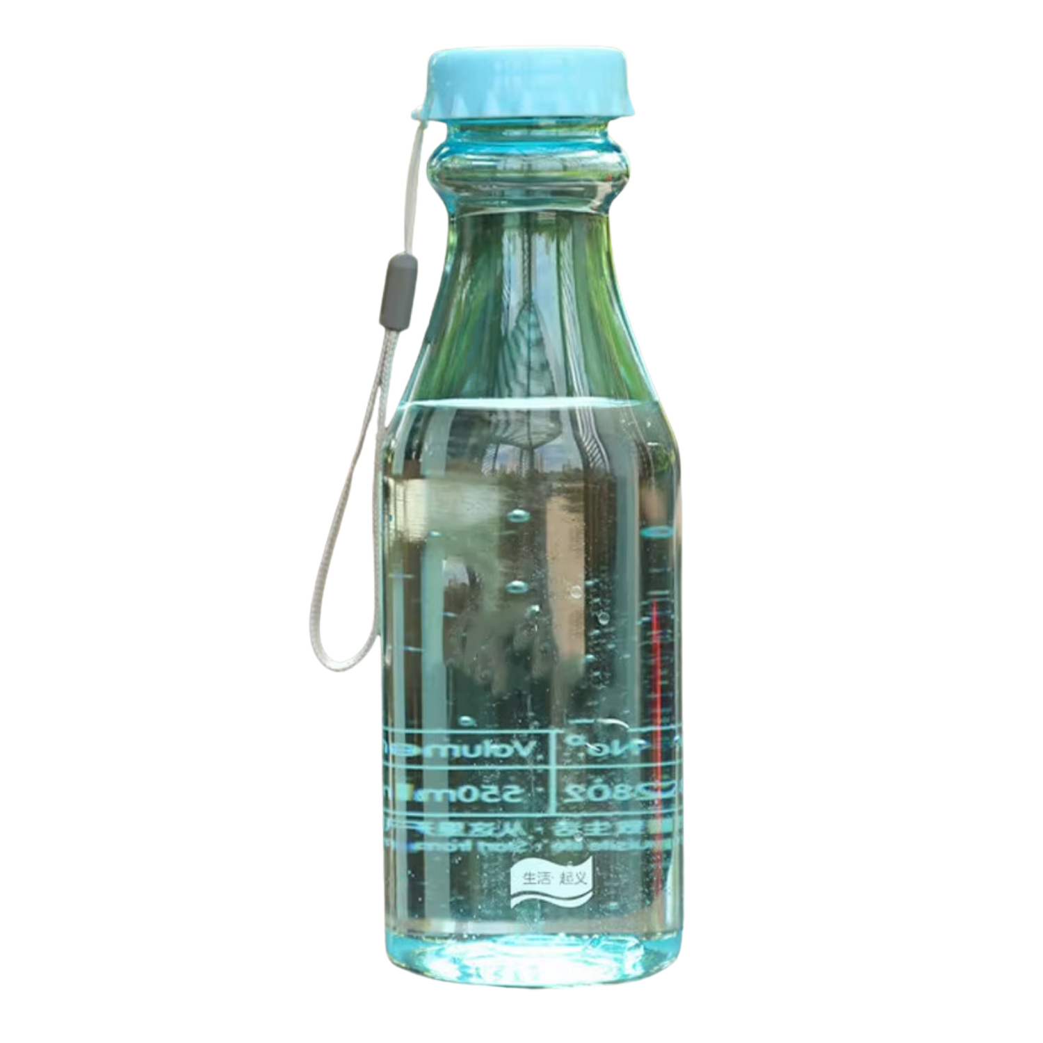 Trendige Trinkflasche "kristallklar" – Bild 2
