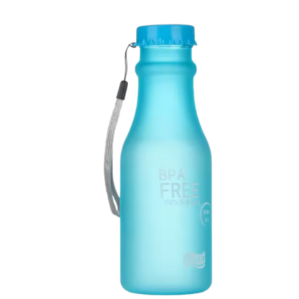Trendige Trinkflasche "frosted" - türkis