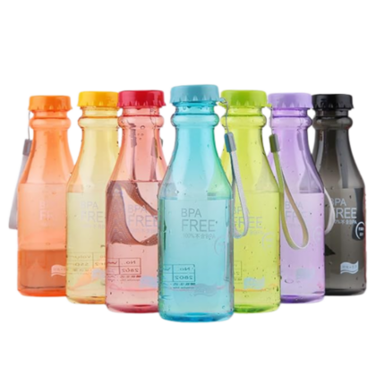 Trendige Trinkflasche "kristallklar"