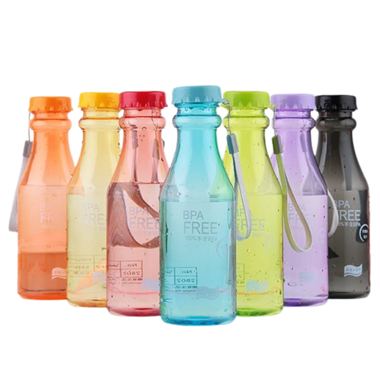 Trendige Trinkflasche "kristallklar"